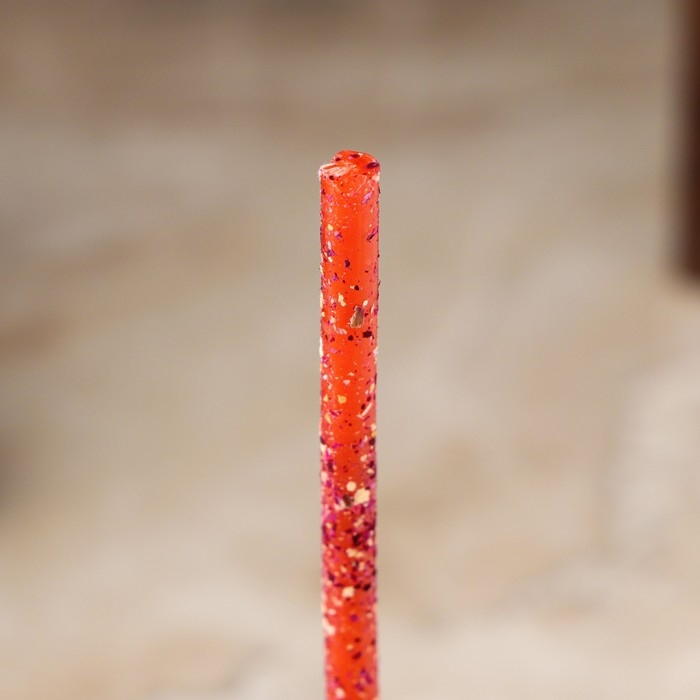 Свеча магическая восковая  Свеча магическая восковая "Гармония и блаженство", с розой, 16х0,6 см, красный