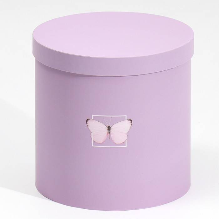 Набор круглых коробок 5 в 1, упаковка подарочная, «Бабочки», 23 х 23 х 25 ‒ 15 х 15 х 15 см