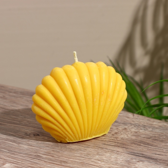 Свеча  Свеча "Ракушка малая" 9х4х7,5 см, соевый воск МИКС