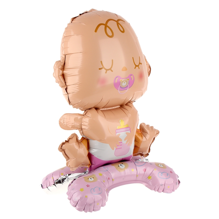 Шар фольгированный 25 Шар фольгированный 25" «Девочка-малышка», на подставке, под воздух
