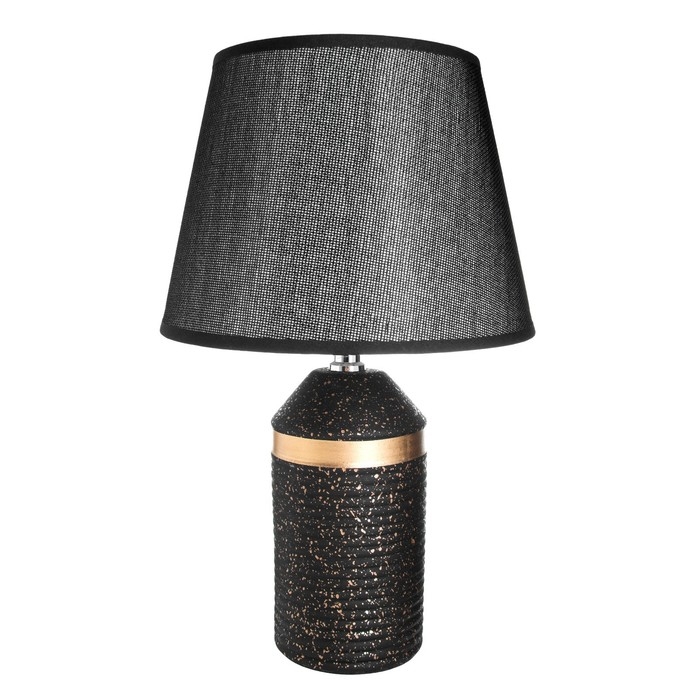 Настольная лампа Настольная лампа "Брианна" Е14 40Вт черно-золотой 22х22х36,5 см RISALUX