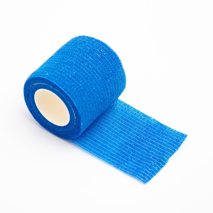 Бинт самофиксирующийся, 5 см, макс. растяжимость 4,5 м, синий Бинт самофиксирующийся, 5 см, макс. растяжимость 4,5 м, синий