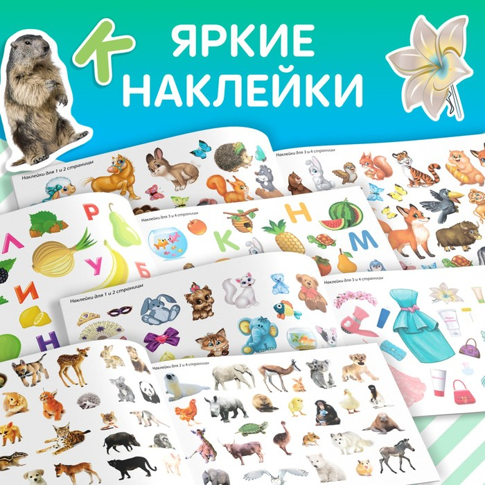 100 наклеек набор «Развивающие», 4 шт. по 12 стр. 100 наклеек набор «Развивающие», 4 шт. по 12 стр.