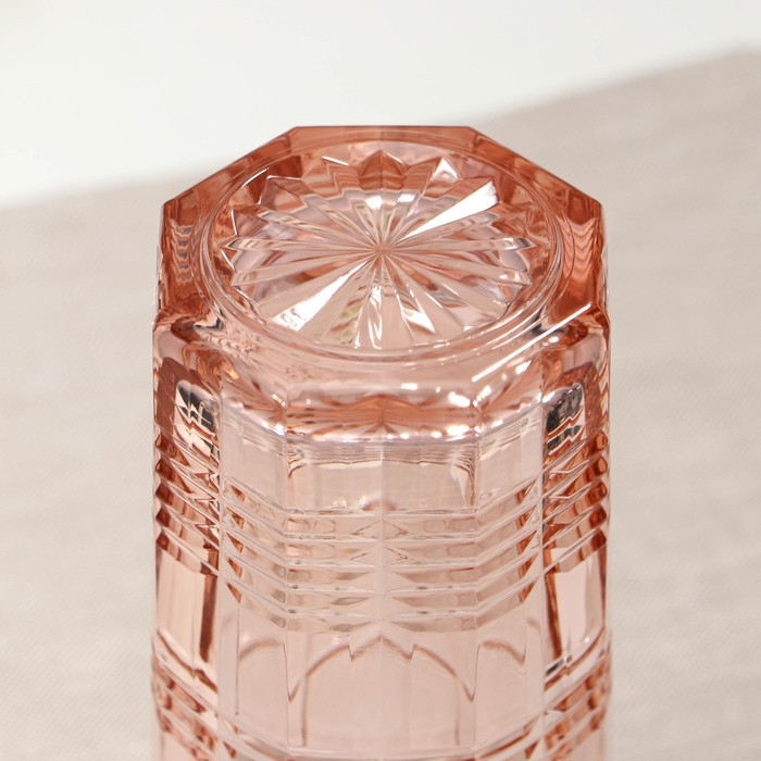 Стакан высокий стеклянный «Даллас», 380 мл, цвет розовый Стакан высокий стеклянный «Даллас», 380 мл, цвет розовый