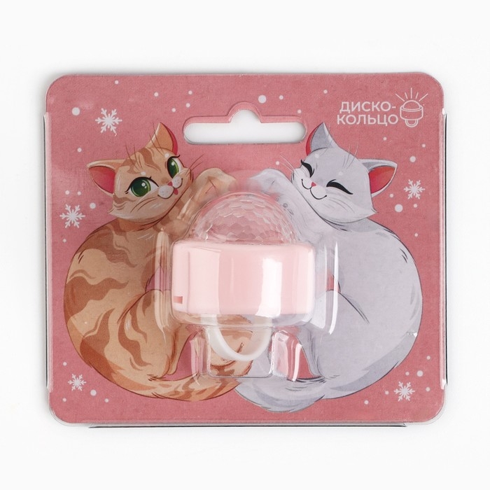 Световое кольцо, новогодний подарок на Новый Год «Новый год: Котики», 3 х 2,5 см Световое кольцо, новогодний подарок на Новый Год «Новый год: Котики», 3 х 2,5 см