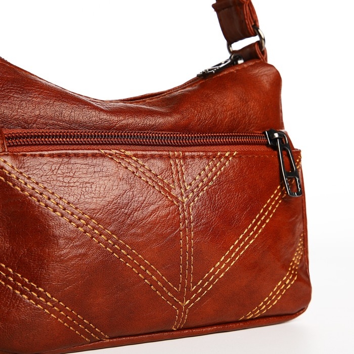 Сумка кросс-боди на молнии, цвет коричневый Сумка кросс-боди на молнии, цвет коричневый