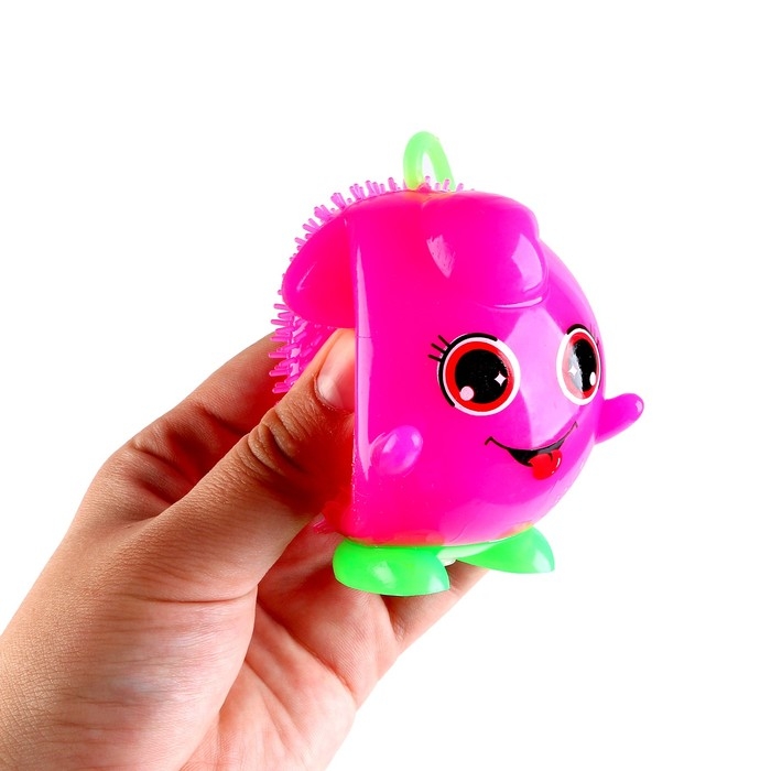 Ёжка «Котик» световой с пищалкой, цвета МИКС Ёжка «Котик» световой с пищалкой, цвета МИКС