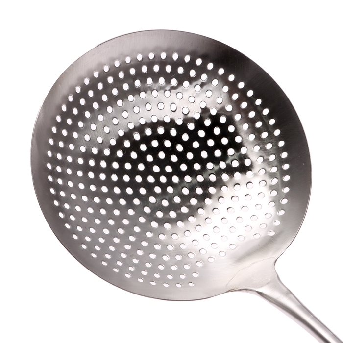 Шумовка для казана узбекская 60 см, диаметр 22 см, с деревянной ручкой Шумовка для казана узбекская 60 см, диаметр 22 см, с деревянной ручкой