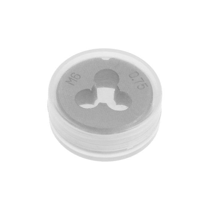 Плашка метрическая ТУНДРА, М6 х 0.75 мм Плашка метрическая ТУНДРА, М6 х 0.75 мм