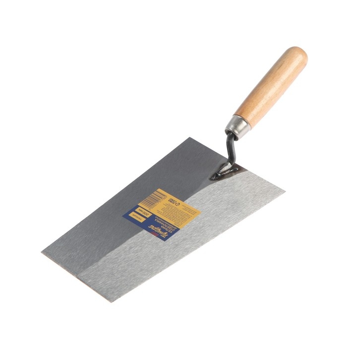 Кельма отделочника ТУНДРА,  Кельма отделочника ТУНДРА, "трапеция", деревянная рукоятка, 200 мм