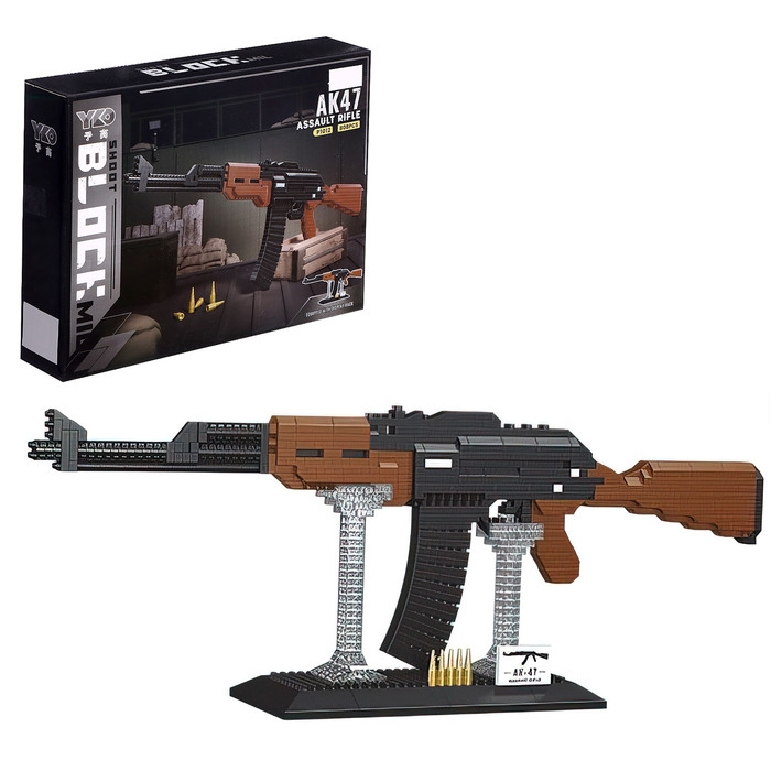 Конструктор-Мини «Оружие. АК-47», 808 деталей Конструктор-Мини «Оружие. АК-47», 808 деталей