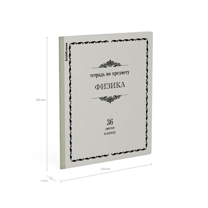 Тетрадь предметная ФИЗИКА, 36 листов в клетку, ErichKrause Тетрадь предметная ФИЗИКА, 36 листов в клетку, ErichKrause "Академкнига", обложка мелованный картон, блок офсет 100% белизна, инфо-блок