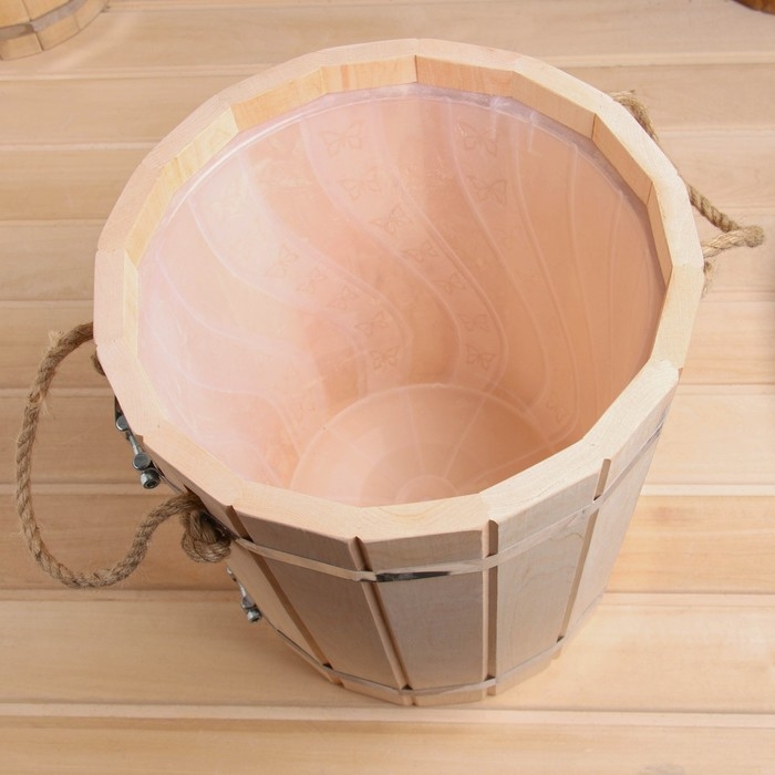 Запарник из ольхи 15 л, с пластиковой вставкой Запарник из ольхи 15 л, с пластиковой вставкой