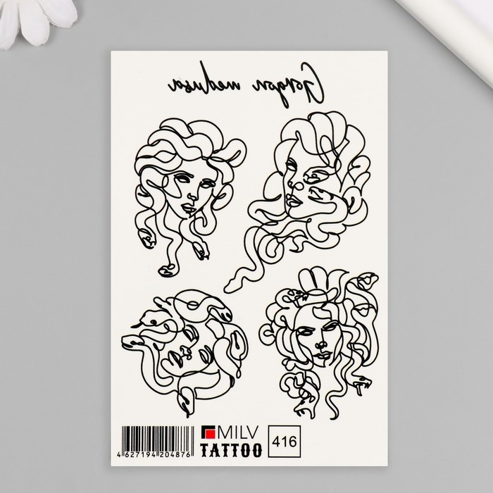 Татуировка на тело Татуировка на тело "Медуза Горгона" 10х15 см