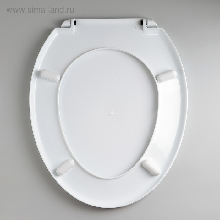 Сиденье для унитаза с крышкой Росспласт Сиденье для унитаза с крышкой Росспласт "Декор. Орхидея",44,5х37см, цвет белый