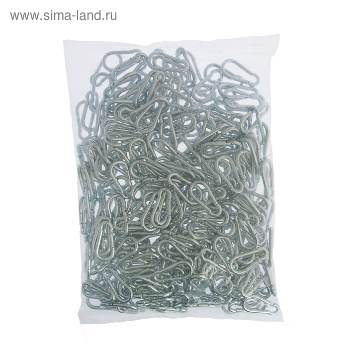 Карабин пожарный DIN 5299С, 5х50 мм, цинк, в упаковке 1200 шт. Карабин пожарный DIN 5299С, 5х50 мм, цинк, в упаковке 1200 шт.