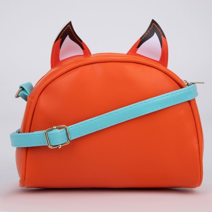 Сумка детская для девочки Сумка детская для девочки "Лисенок", искусственная кожа, с брелком, 18х15х2 см