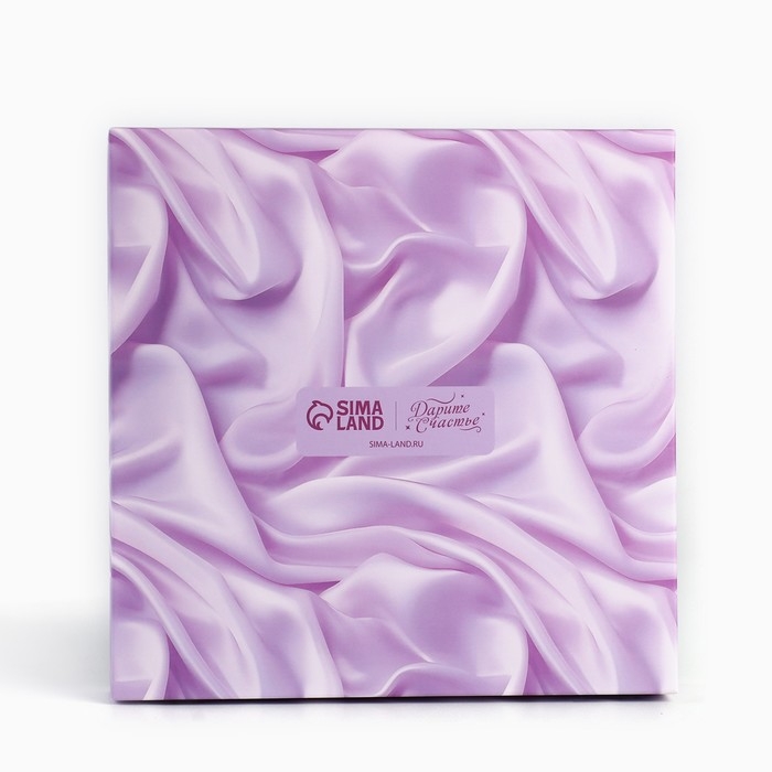 Коробка для конфет &laquo;Шёлковое сердце&raquo;, 18.9 х 18.9 х 3.8 см