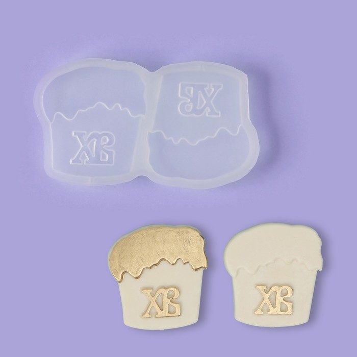 Силиконовый молд для леденцов и шоколада «Куличи», 14,2×8 см, цвет прозрачный Силиконовый молд для леденцов и шоколада «Куличи», 14,2×8 см, цвет прозрачный