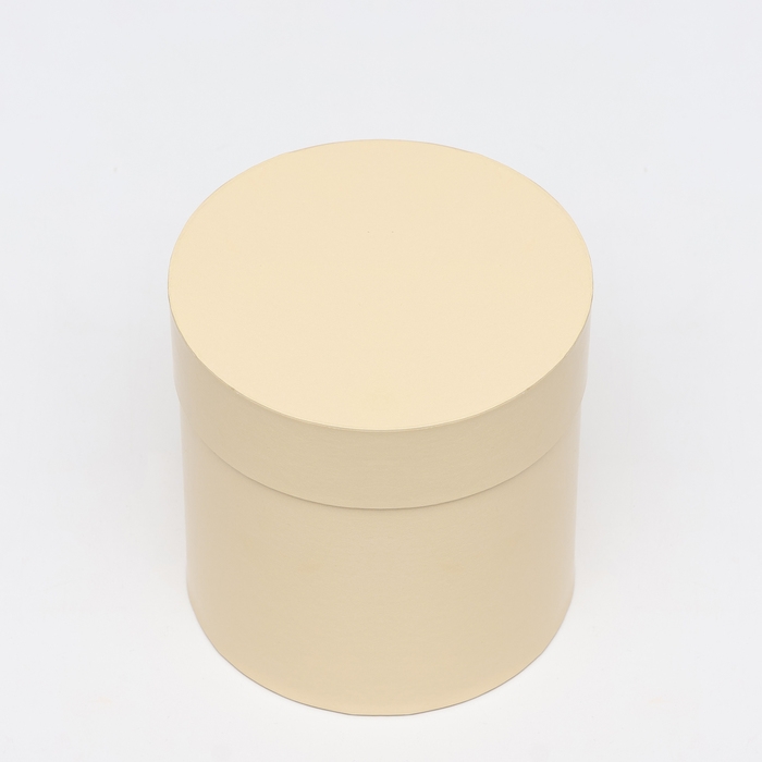 Набор круглых коробок 5в1 "Ваниль перламутровая", 20 × 20 ‒15 × 15 см