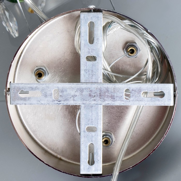 Люстра с ПДУ Люстра с ПДУ "Сифора" LED 50Вт 3000-6000К золото 40х40х23 см BayerLux