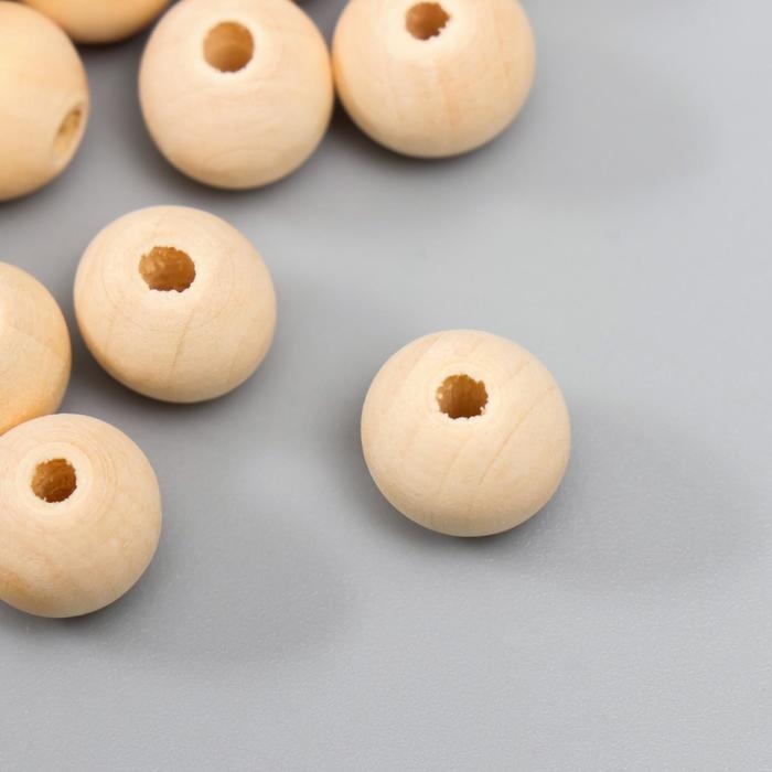 Бусины деревянные d=12 мм (набор 30 шт) без покрытия Бусины деревянные d=12 мм (набор 30 шт) без покрытия