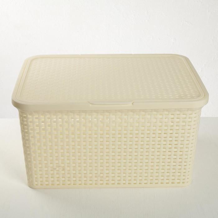 Корзина для хранения «Артлайн», 30 л, 46×34×25 см, цвет МИКС Корзина для хранения «Артлайн», 30 л, 46×34×25 см, цвет МИКС