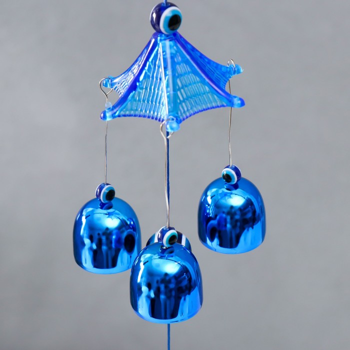 Музыка ветра металл Музыка ветра металл "Глаз" от сглаза 3 колокольчика 57х9,5 см