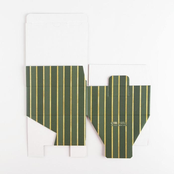 Коробка подарочная новогодняя складная «Сияй», 15 х 15 х 7 см, Новый год Коробка подарочная новогодняя складная «Сияй», 15 х 15 х 7 см, Новый год