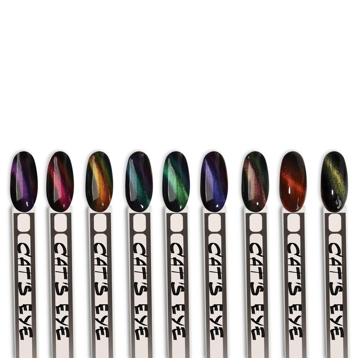 Гель лак для ногтей, &laquo;CAT`S EYE&raquo;, 3-х фазный, 8мл, LED/UV, цвет хамелеон/зеленый (09)