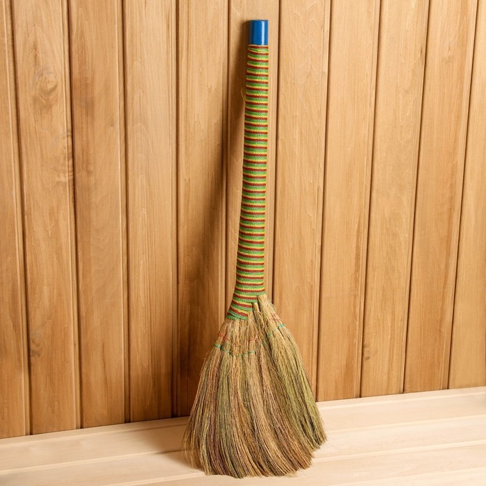 Веник рисовый с бамбуковой ручкой, 80 см Веник рисовый с бамбуковой ручкой, 80 см