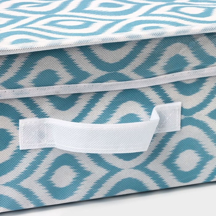 Короб для хранения Доляна «Лагуна», 30×28×15 см, цвет бирюзовый Короб для хранения Доляна «Лагуна», 30×28×15 см, цвет бирюзовый