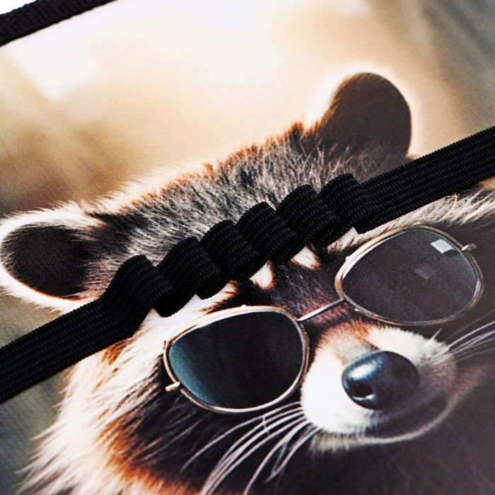 Папка для труда А4, 325 х 230 х 25 мм, молния вокруг, откидная планка, пластиковая, ПТР-1, Calligrata  Папка для труда А4, 325 х 230 х 25 мм, молния вокруг, откидная планка, пластиковая, ПТР-1, Calligrata "Енот"