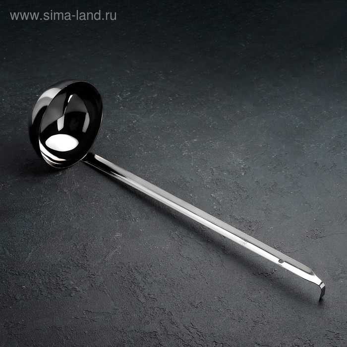 Половник из нержавеющей стали, 380 мл, 45×11,5 см, цвет серебряный Половник из нержавеющей стали, 380 мл, 45×11,5 см, цвет серебряный