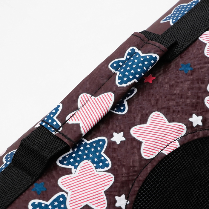 Сумка-переноска для животных  Сумка-переноска для животных "Star", размер L, 53 х 21 х 29 см, бордо