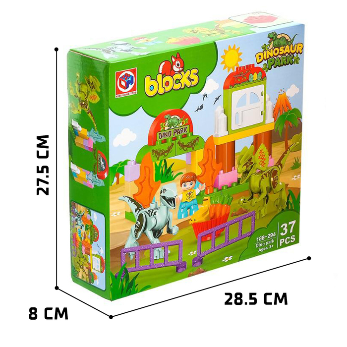 Конструктор «Дино парк», 37 деталей