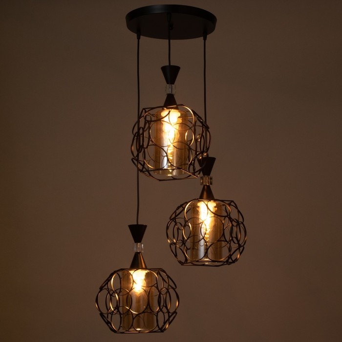 Светильник BayerLux 2755/3 E27 40Вт черный 45x45x35-115 см Светильник BayerLux 2755/3 E27 40Вт черный 45x45x35-115 см