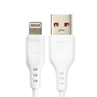 Кабель D-01L, Lightning - USB, 2.4 А, 1 м, белый