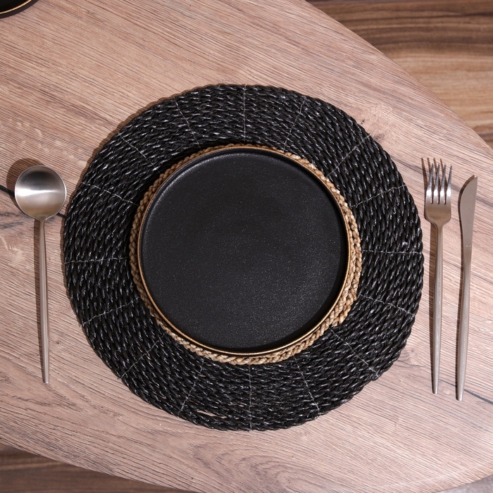 Коврик плетёный круглый 35 см Коврик плетёный круглый 35 см