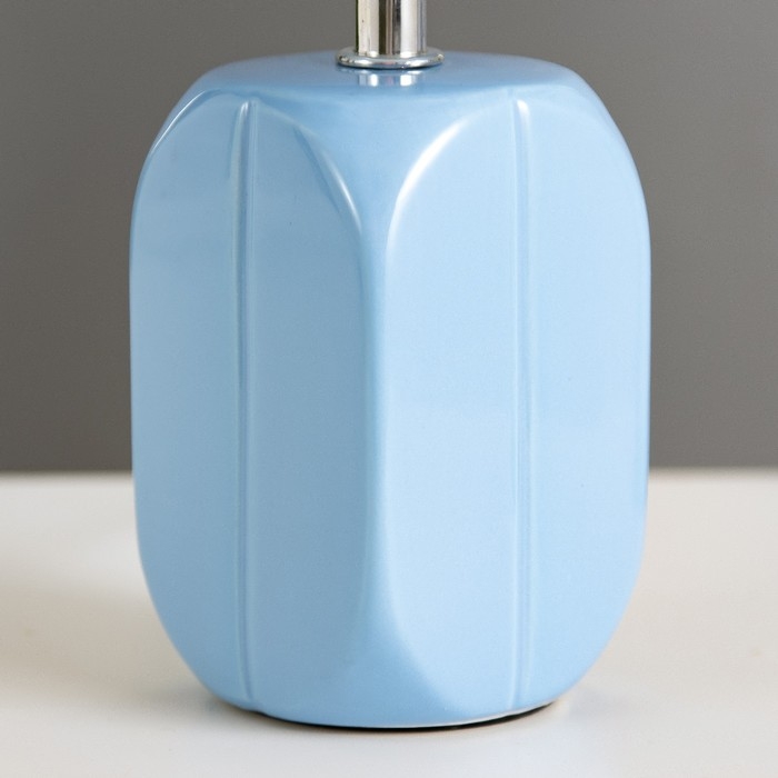 Настольная лампа Настольная лампа "Арон" Е14 40Вт голубой 13х13х25 см RISALUX