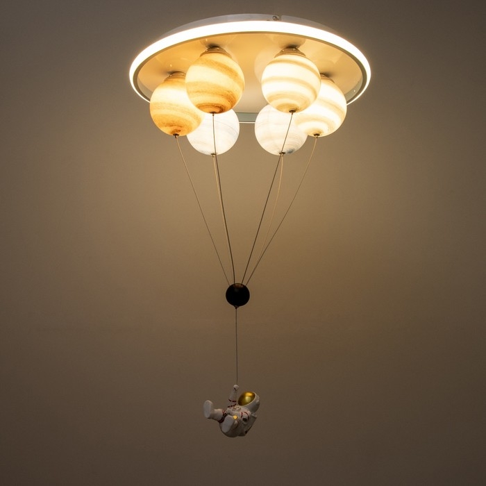 Люстра Люстра "Полет" 6хЕ27 40Вт белый 50х50х60см