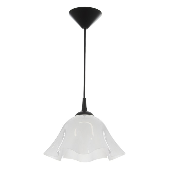 Люстра Люстра "Ирис" 1х15Вт Е27 МОДЕЛЬ: BR 00260 черный/белый 28х28х14см