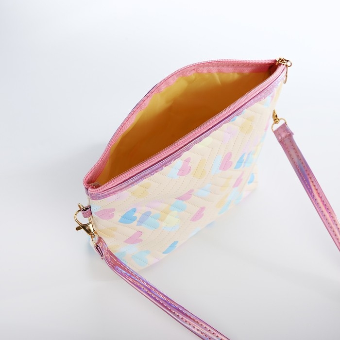 Сумка детская для девочки на молнии, цвет жёлтый