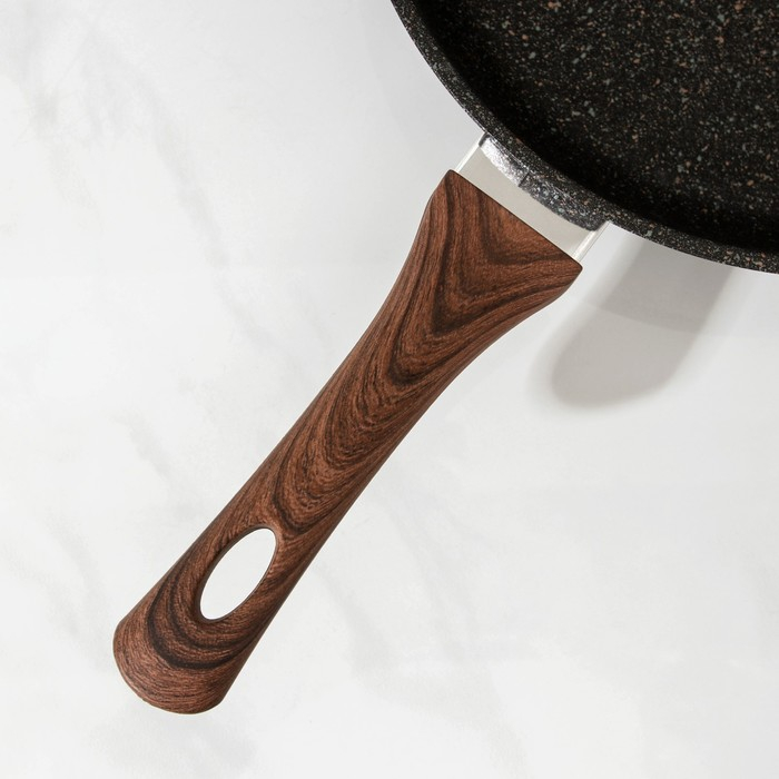 Сковорода Granit Ultra original, d=28 см, пластиковая ручка, антипригарное покрытие, цвет чёрный Сковорода Granit Ultra original, d=28 см, пластиковая ручка, антипригарное покрытие, цвет чёрный