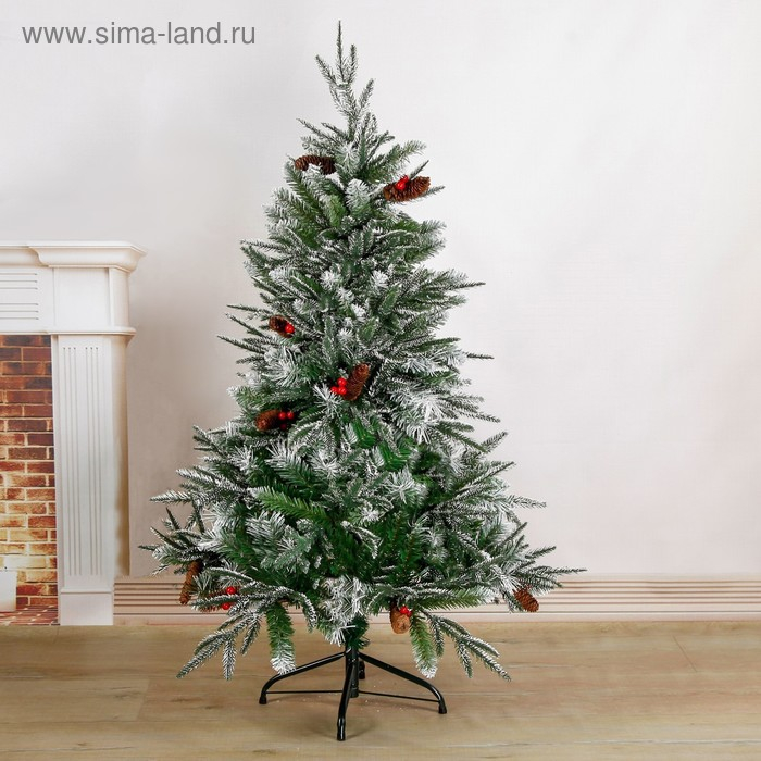 Ёлка  Ёлка "Виктория с калиной и шишками" 180 см d нижнего яруса 90 см 972 ветки