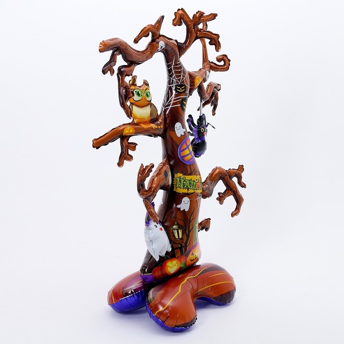 Шар фольгированный 50 Шар фольгированный 50" «Дерево-хэллоуин», под воздух