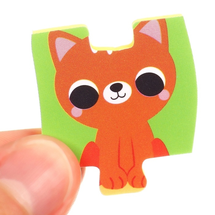 Мягкий пазл для малышей «Пирамидка: Животные фермы», 5 деталей, Крошка Я Мягкий пазл для малышей «Пирамидка: Животные фермы», 5 деталей, Крошка Я