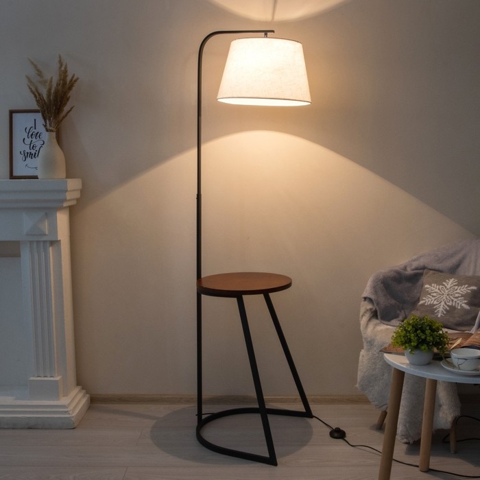 Торшер 19035/1 E27 40Вт черный 45х45х170 см