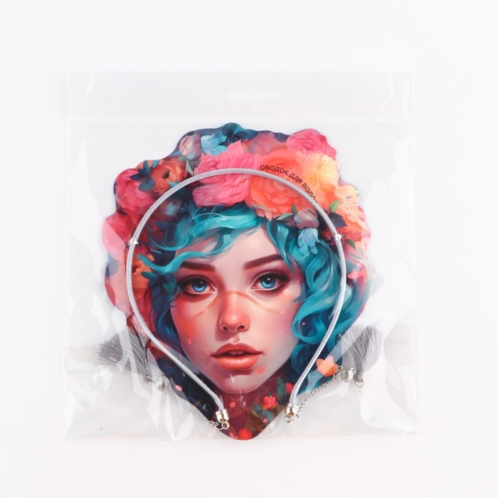 Ободок для волос с декоративными элементами «Beauty», 0.8 х 13 х 24 см Ободок для волос с декоративными элементами «Beauty», 0.8 х 13 х 24 см