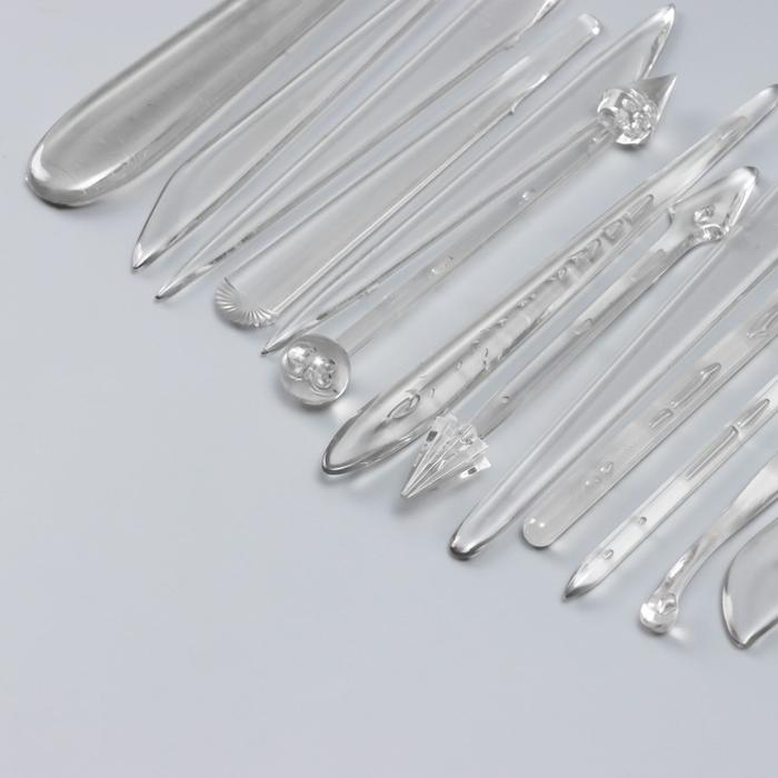 Инструмент для моделирования акрил набор 13 шт 16 см Инструмент для моделирования акрил набор 13 шт 16 см